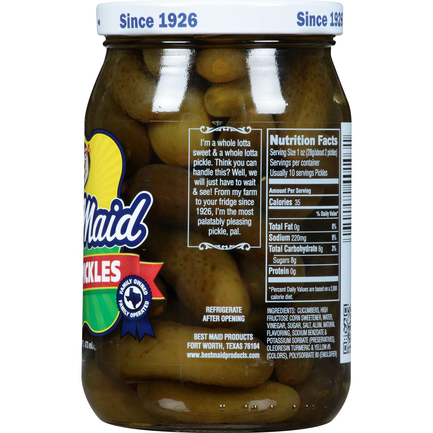 Best Maid Sweet Pickles; image 4 of 4