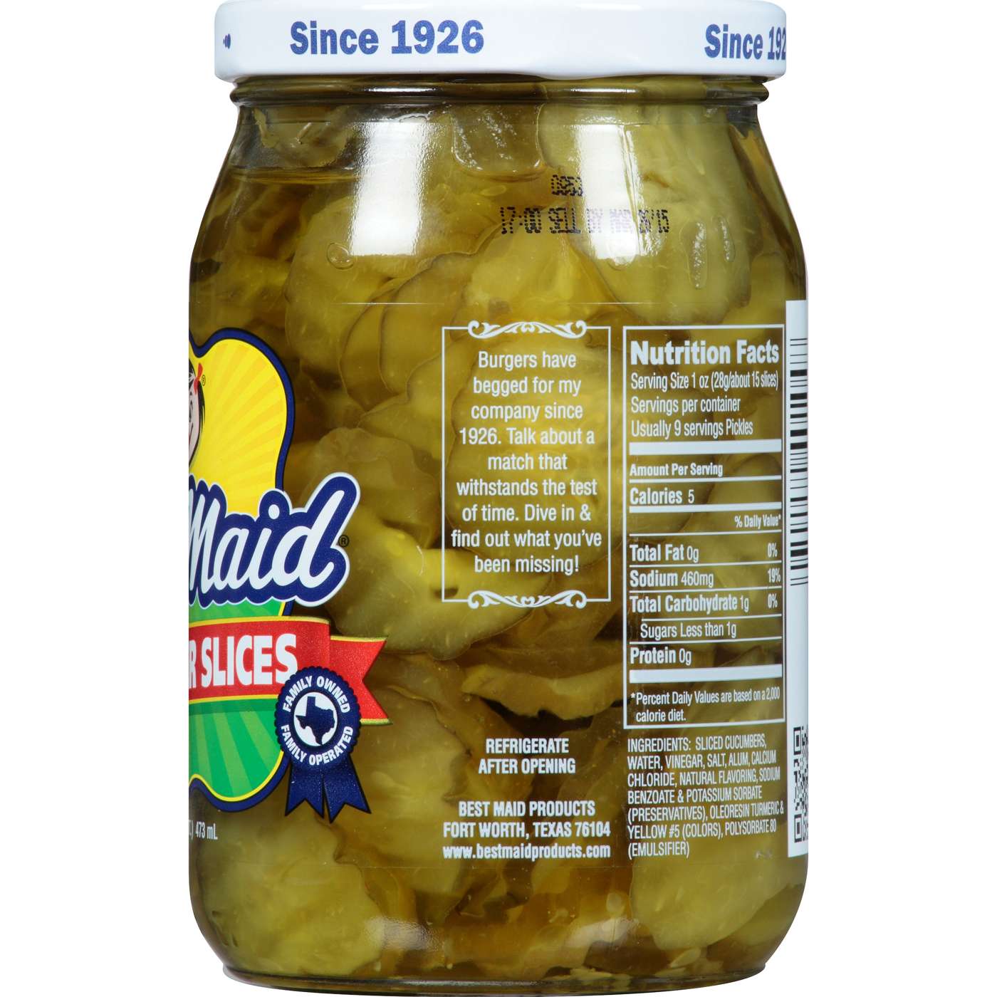 Best Maid Hamburger Slices Pickles; image 3 of 3