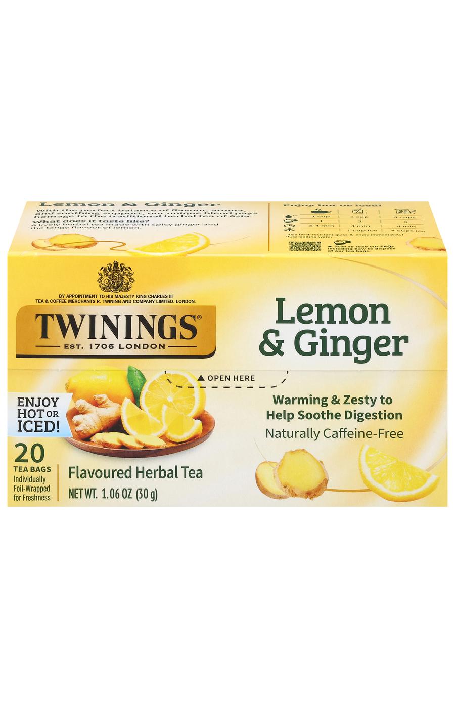 Twinings Lemon & Ginger Herbal Tea Bags; image 5 of 6