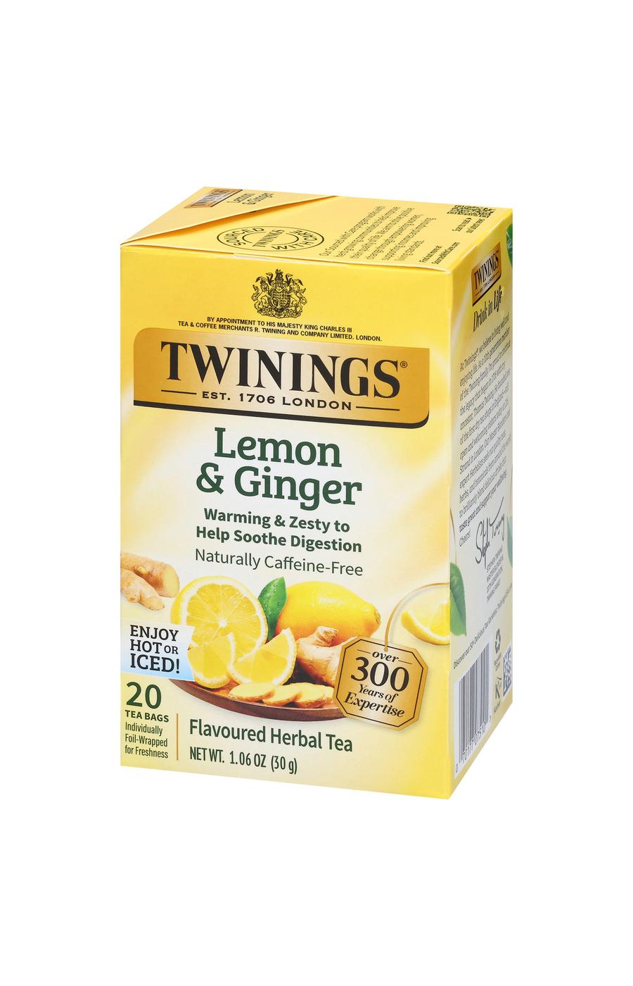 Twinings Lemon & Ginger Herbal Tea Bags; image 6 of 6