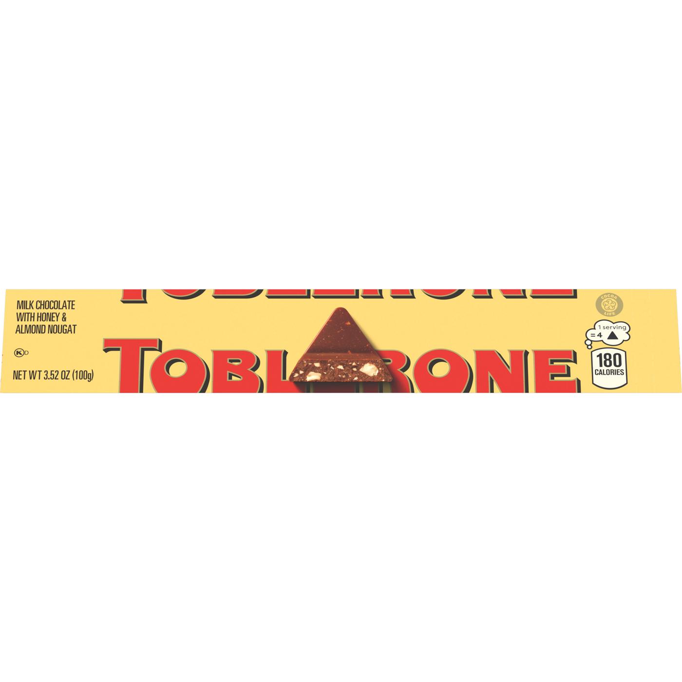 Toblerone Milk Chocolate Bar with Honey & Almond Nougat; image 10 of 10