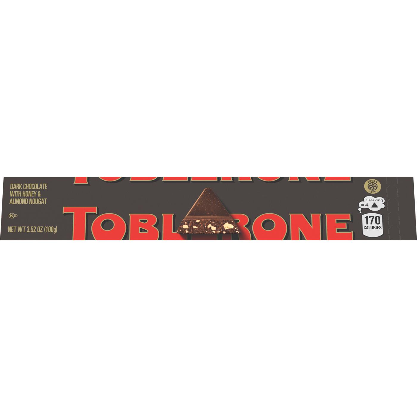 Toblerone Dark Chocolate Bar with Honey & Almond Nougat; image 9 of 9