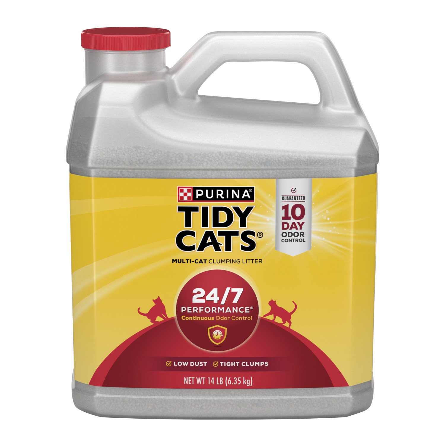 Purina Tidy Cats Clay, Clumping, Multi Cat Litter, Naturally Strong