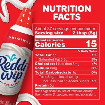 Reddi Wip Original Whipped Topping Made with Real Cream, 6.5 oz