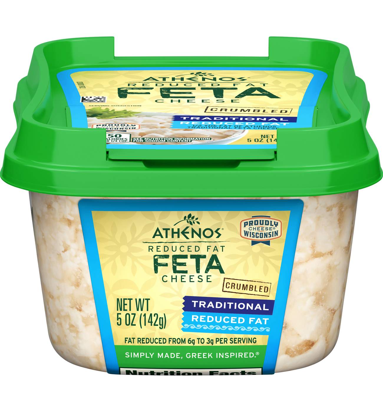 Athenos Reduced-Fat Feta Cheese; image 1 of 10