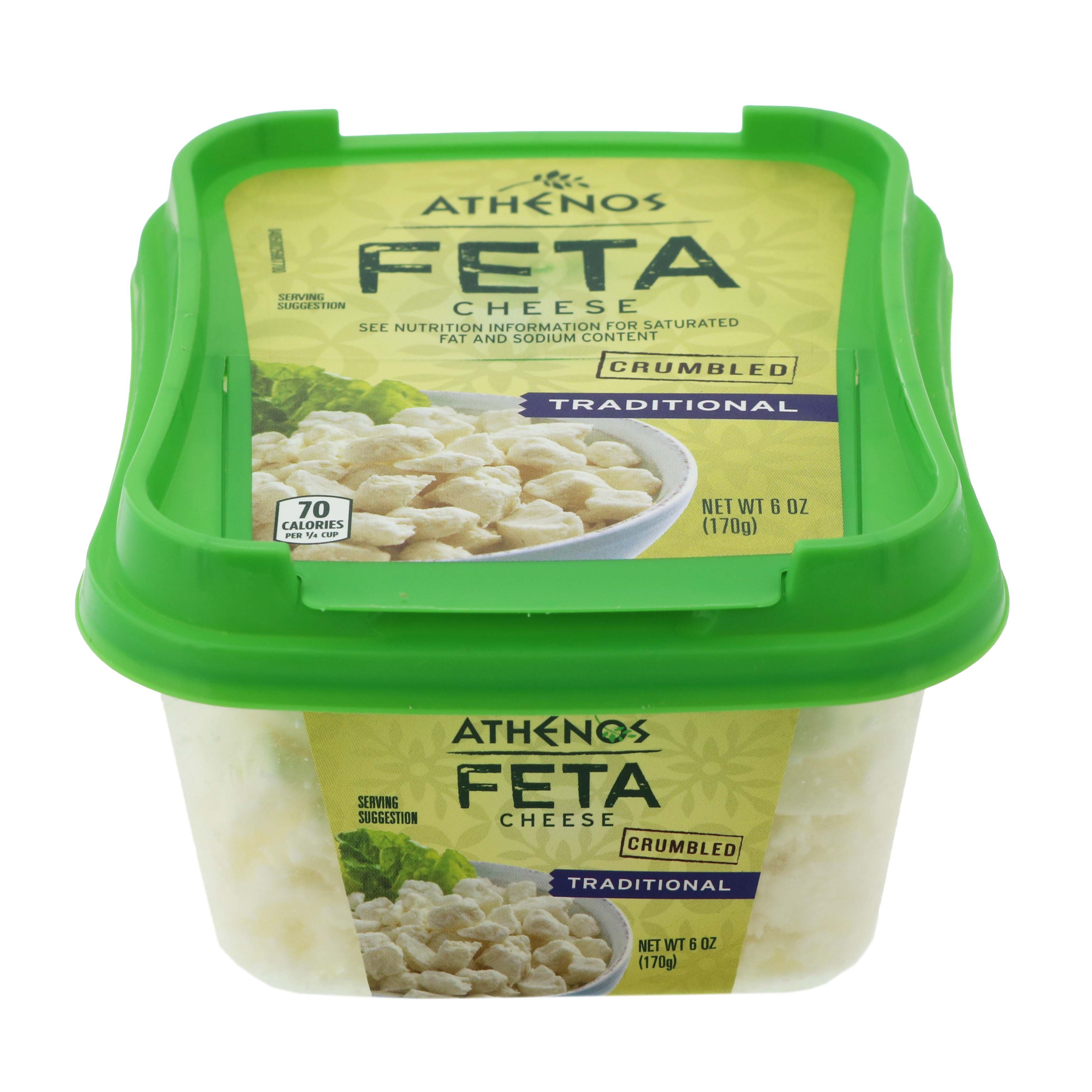 Athenos Traditional Feta Cheese Crumbles - Shop Cheese at H-E-B