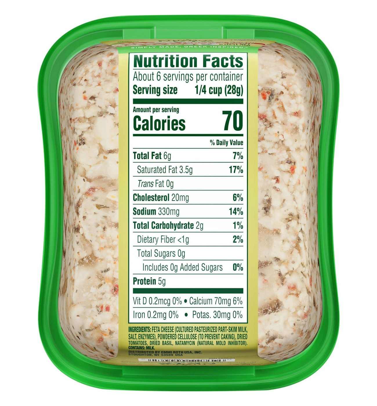 Athenos Feta Cheese Crumbles - Tomato & Basil; image 6 of 6