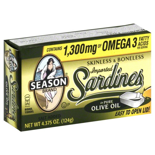 Season Skinless And Boneless Imported Sardines in Pure Olive Oil Shop Canned & Dried Food at HEB