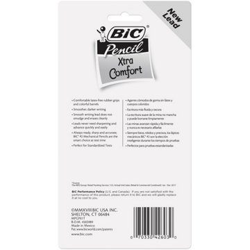 BIC Xtra Comfort 0.7mm Mechanical Pencils, 6 pk