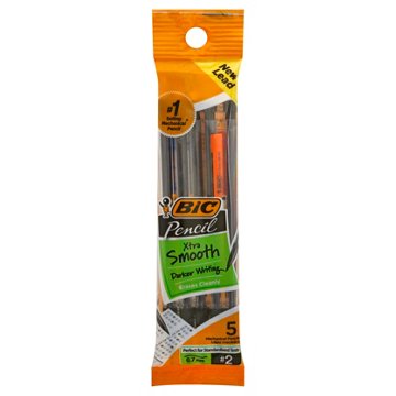 BIC Xtra Smooth 0.7mm Mechanical Pencils, 5 pk