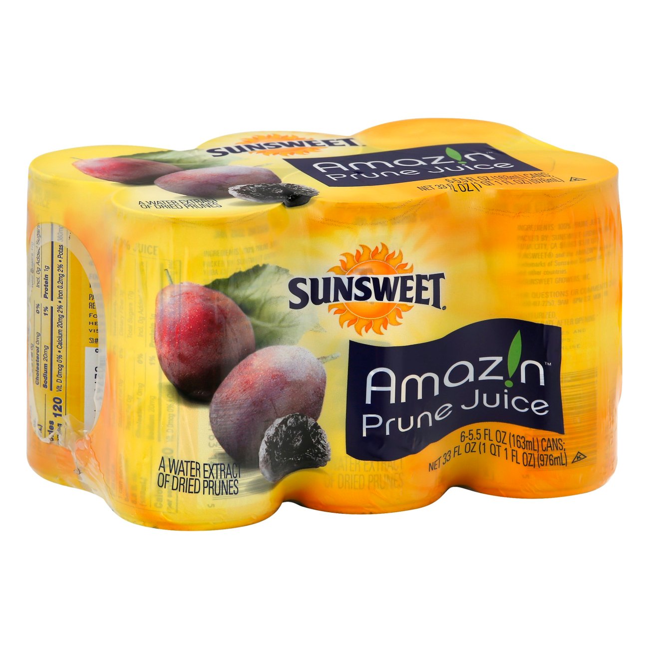 Sunsweet Juice Drink Prune Cans (7.5 oz x 4 ct)