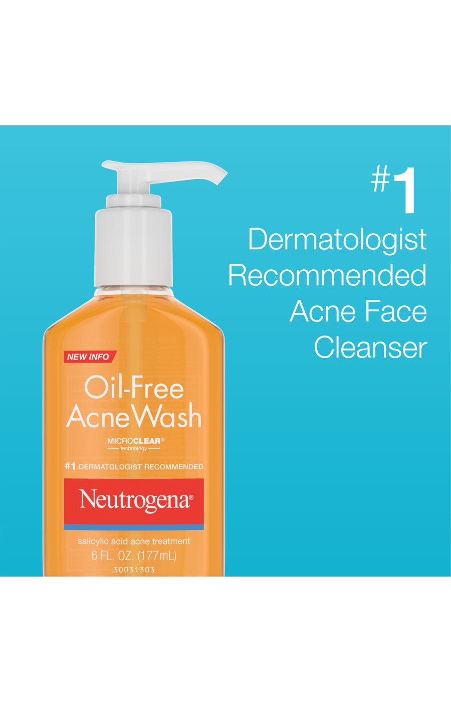 Neutrogena Oil-Free Acne Wash; image 3 of 7