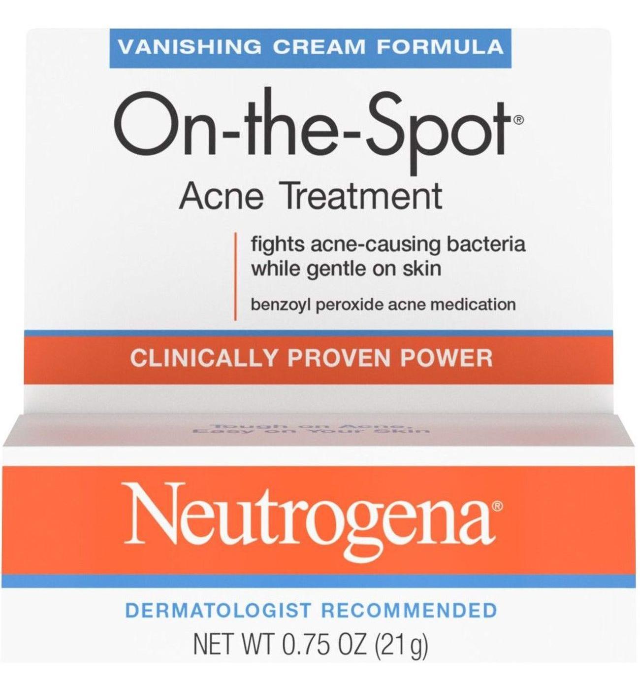 Neutrogena On-The-Spot Acne Treatment with 2.5% Benzoyl Peroxide; image 1 of 8