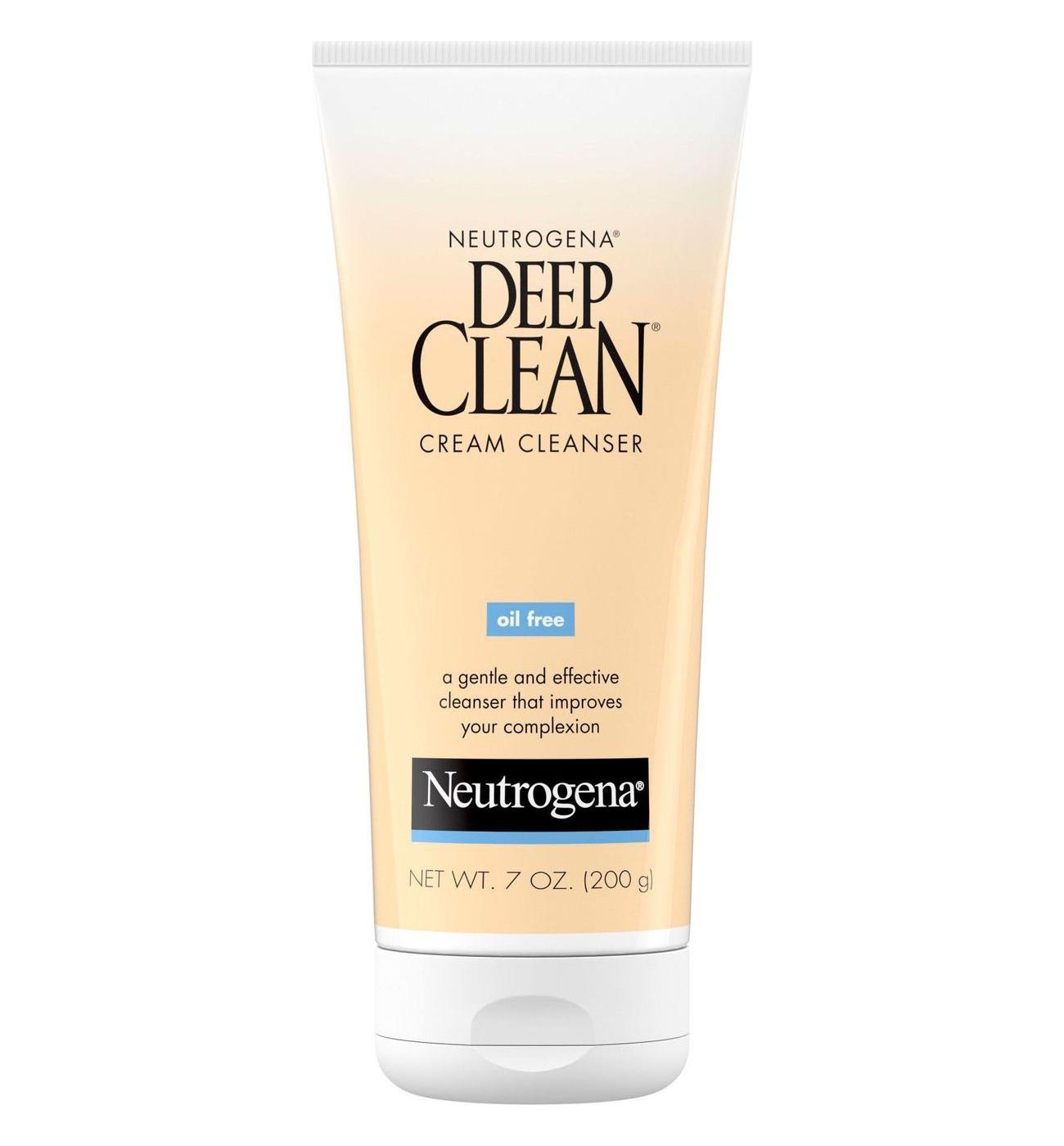 Neutrogena Deep Clean Oil-Free Daily Facial Cream Cleanser; image 1 of 5