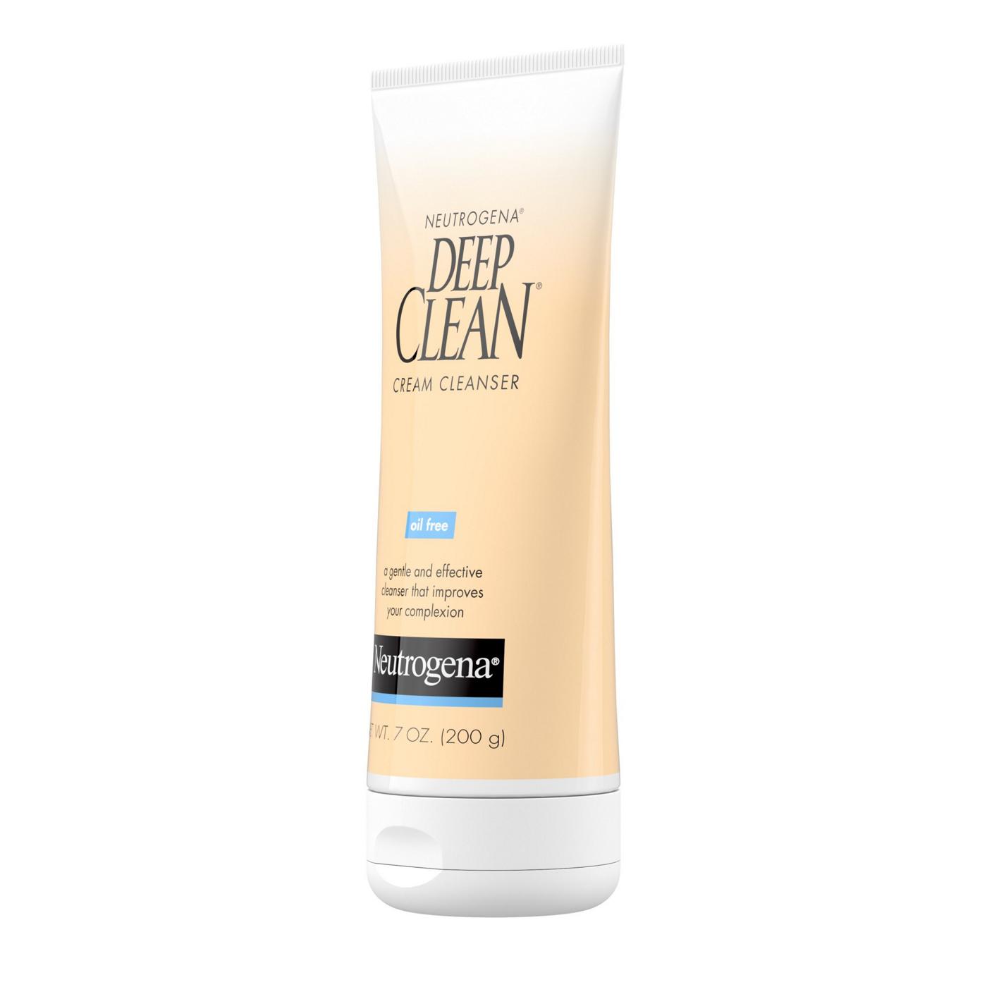 Neutrogena Deep Clean Oil-Free Daily Facial Cream Cleanser; image 5 of 5