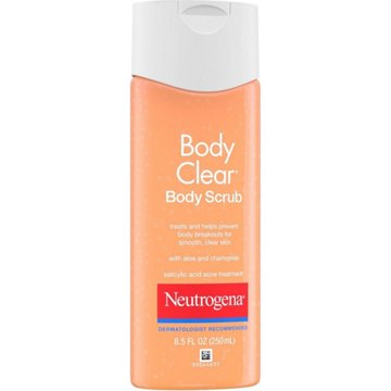 Neutrogena Body Clear Acne Body Scrub with 2% Salicylic Acid, 8.5 oz