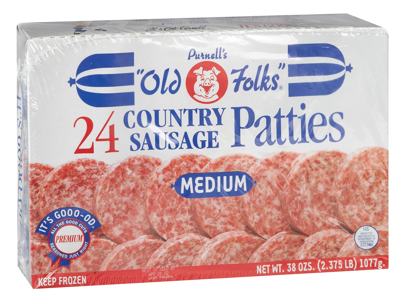 Purnell's Old Folks Medium Country Sausage Patties Shop Meat at HEB