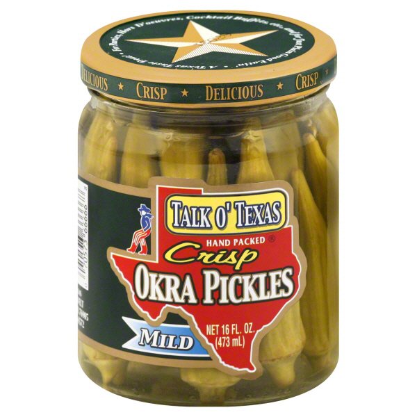 Talk O' Texas Mild Crisp Okra Pickles Shop Vegetables at HEB
