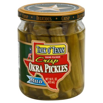 Talk O' Texas Mild Crisp Okra Pickles, 16 oz
