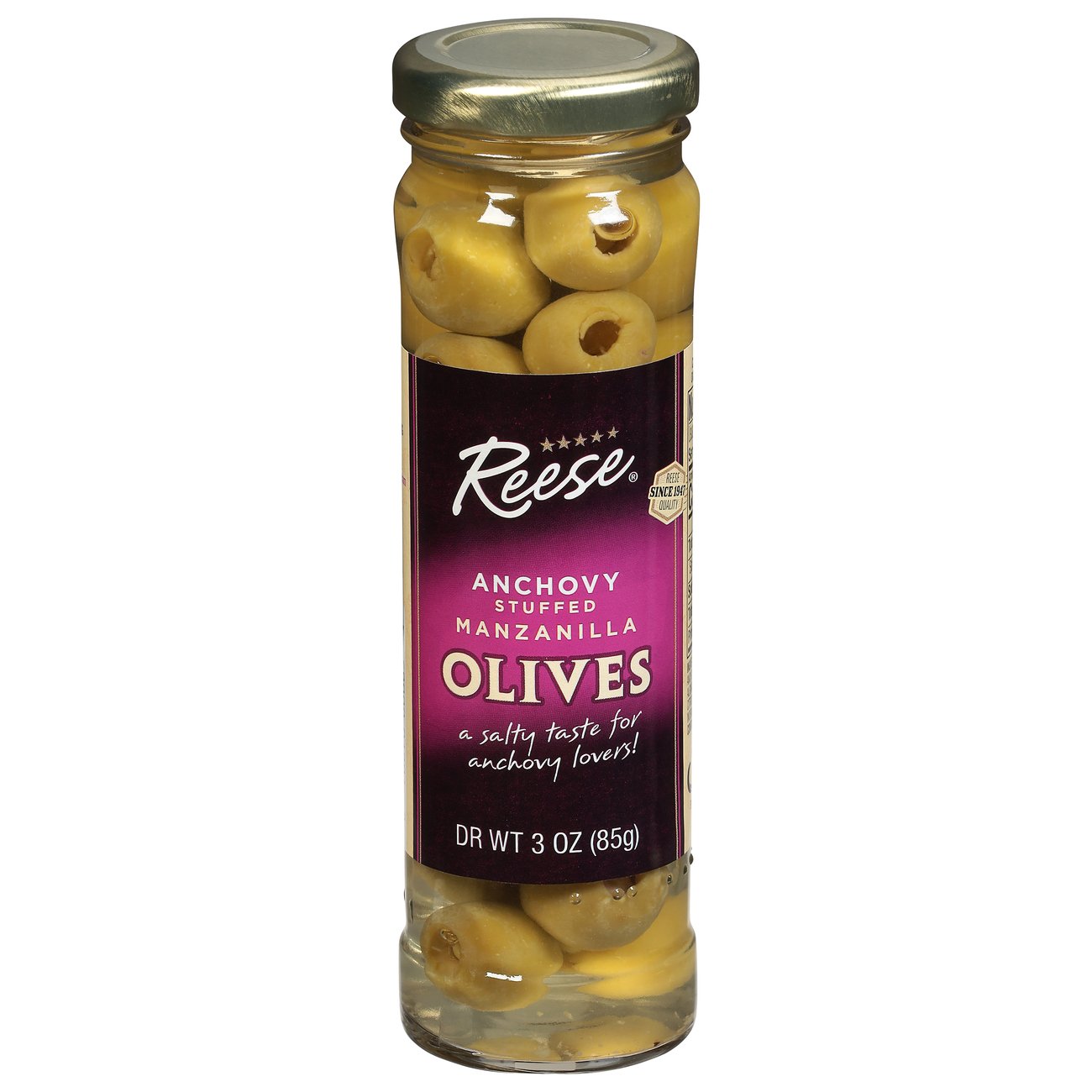 Reese Manzanilla Olives Stuffed with Minced Anchovy Shop Olives at HEB
