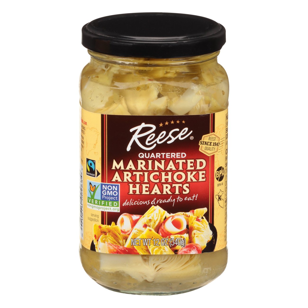 Reese Artichoke Hearts Quartered Marinated Shop Artichokes