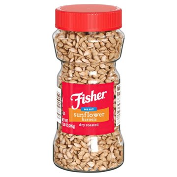 Fisher Salted Dry Roasted Sunflower Kernels, 7.25 oz