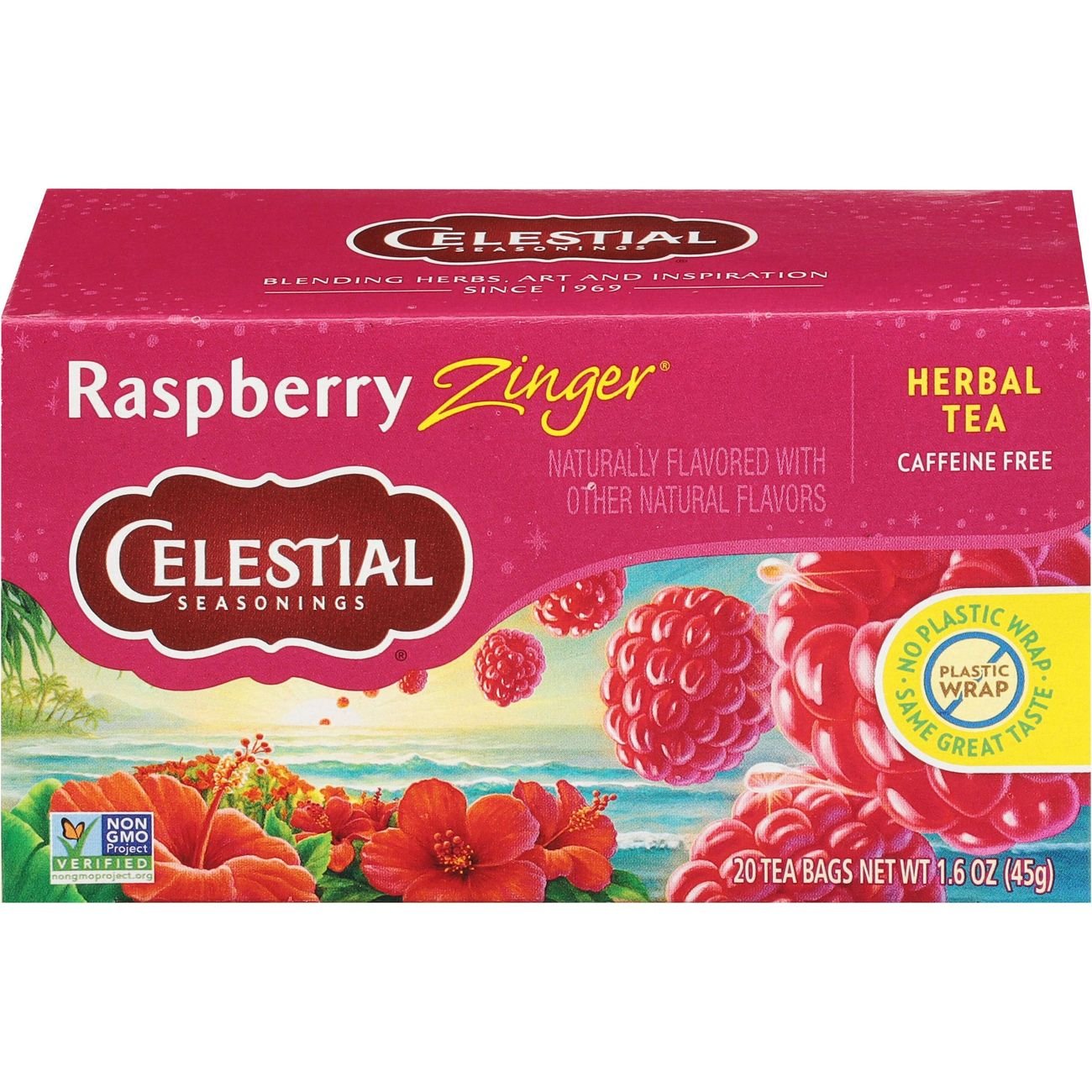 Celestial Seasonings Raspberry Zinger Herbal Tea Bags Shop Tea at HEB
