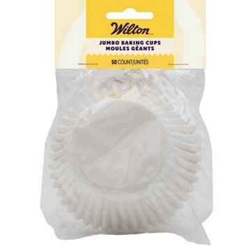 Wilton White Jumbo Baking Cups, 50 ct