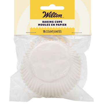 Wilton Standard White Baking Cups, 75 ct