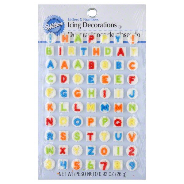 Wilton Letters and Numbers Icing Decorations - Shop Icing & Decorations at  H-E-B