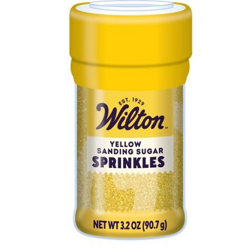 Wilton Yellow Sanding Sugar Sprinkles , 3.2 oz