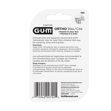 GUM Mint Ortho Wax, EACH
