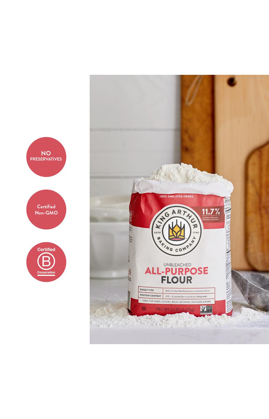 King Arthur Unbleached All-Purpose Flour; image 2 of 6