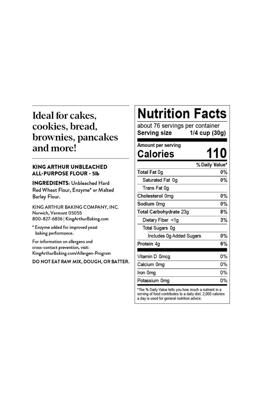 King Arthur Unbleached All-Purpose Flour; image 6 of 6