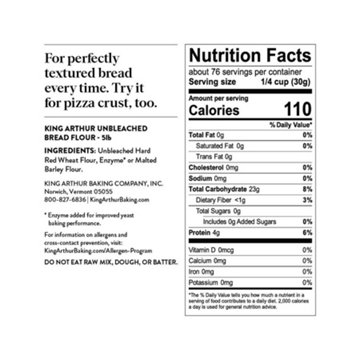 King Arthur Unbleached Bread Flour, 5 lbs