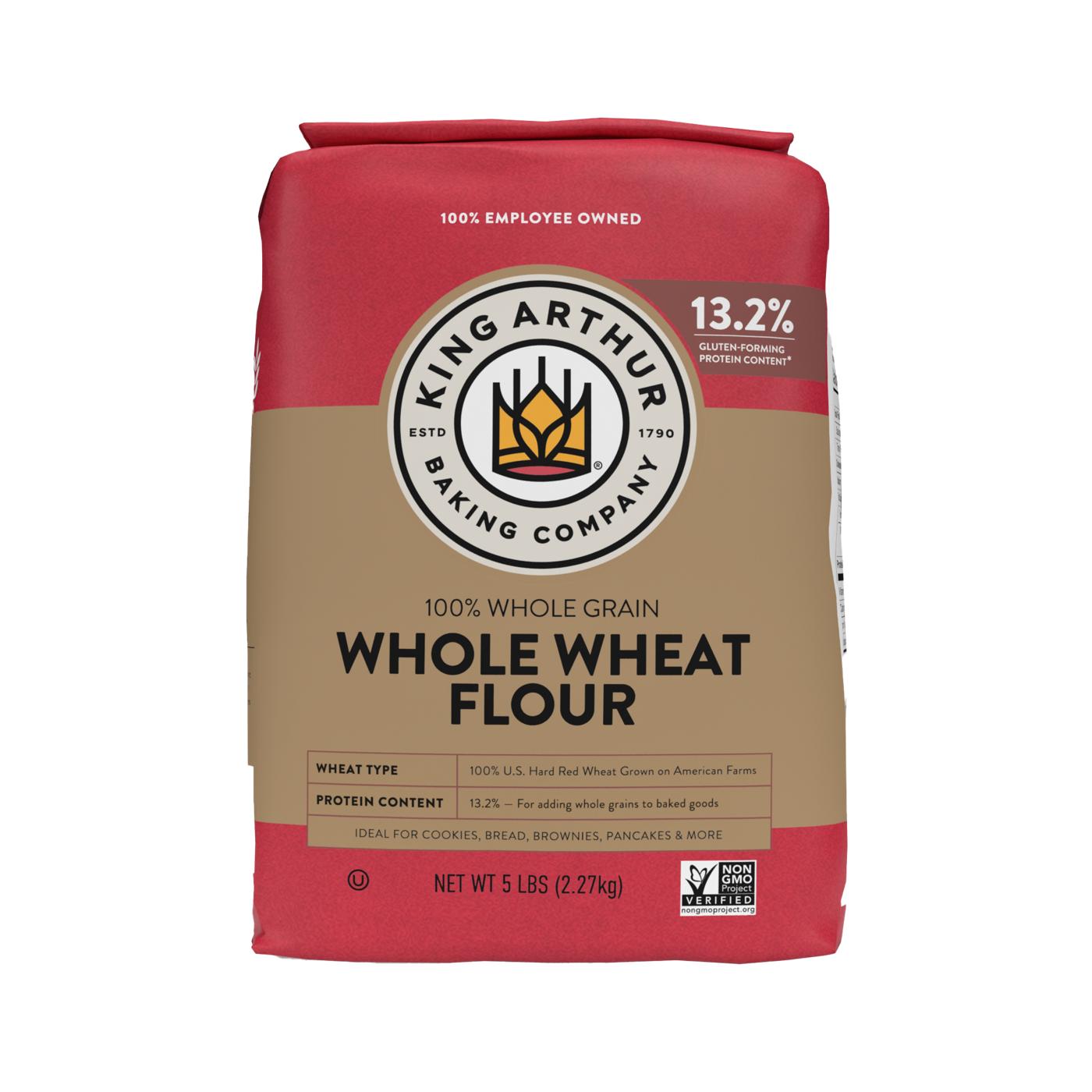 King Arthur 100% Whole Grain Whole Wheat Flour; image 1 of 4