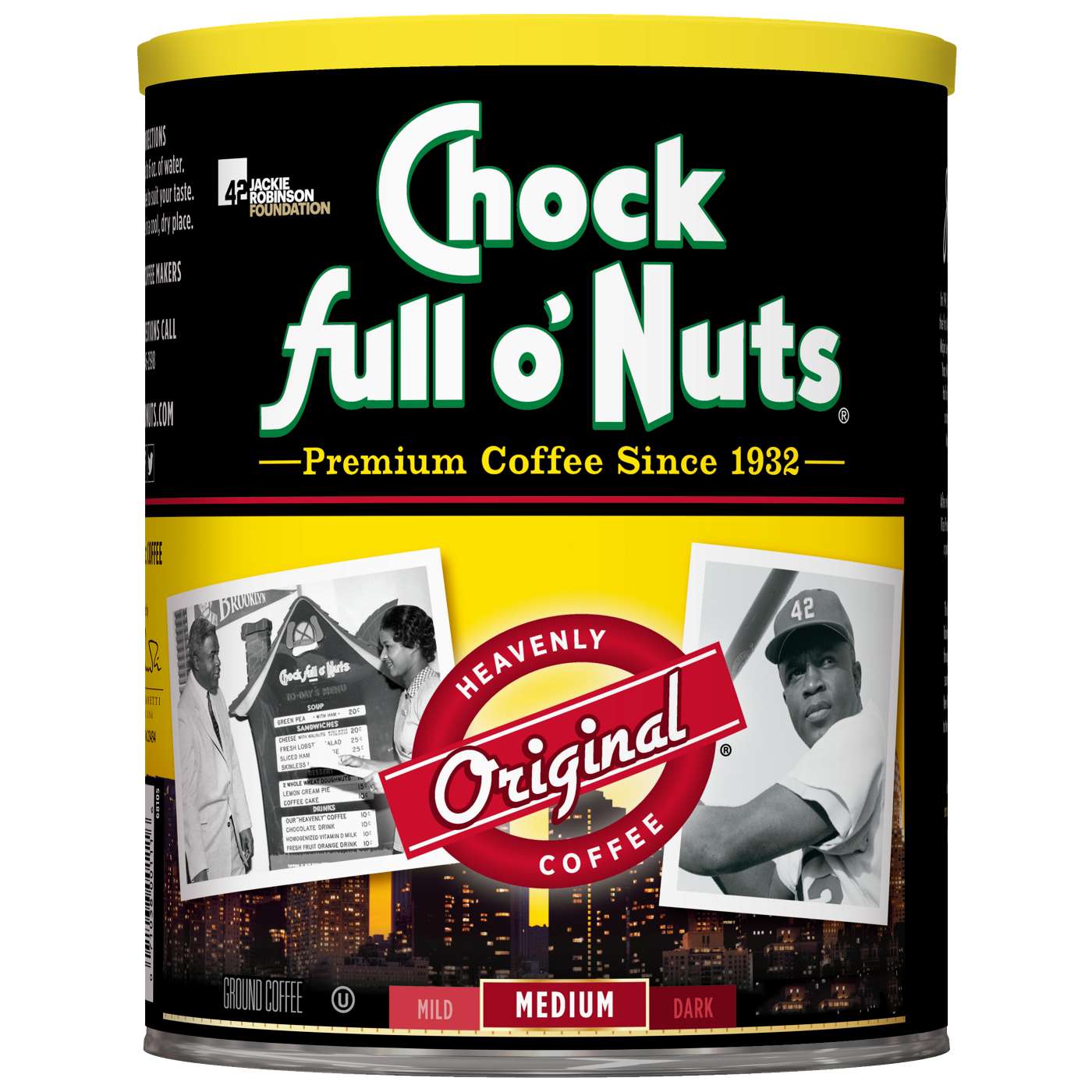 Chock Full o' Nuts Original Medium Roast Ground Coffee; image 1 of 2