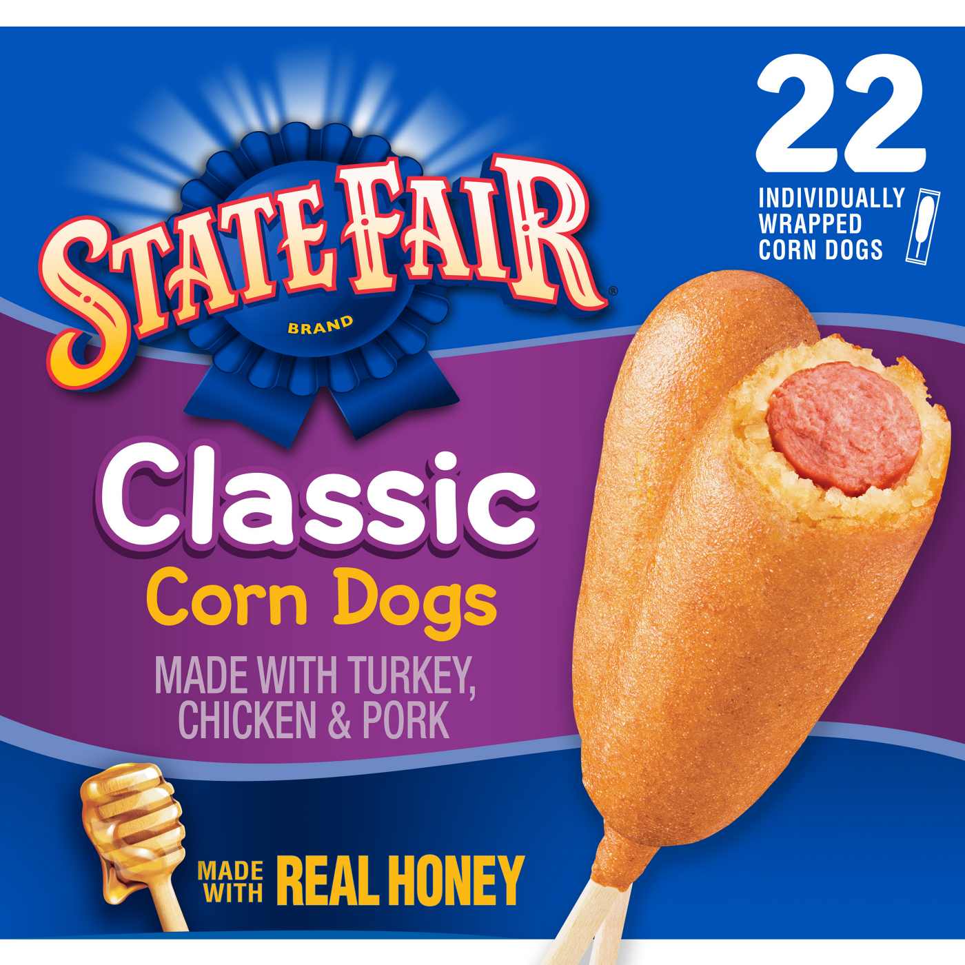 State Fair Frozen Fully Cooked Classic Corn Dogs; image 1 of 4