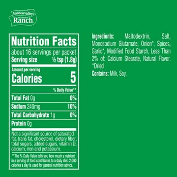 Hidden Valley Original Ranch Dips Mix Packet, 1 oz