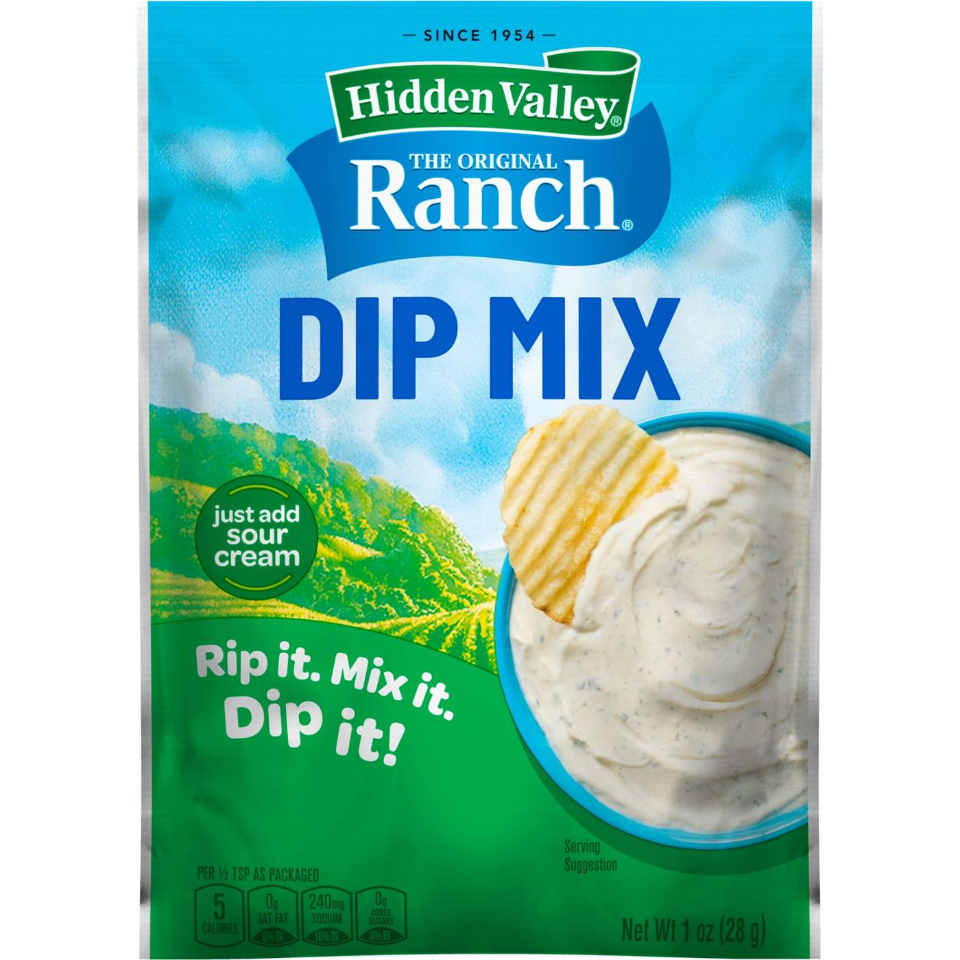 Hidden Valley Original Ranch Dips Mix Packet; image 11 of 12