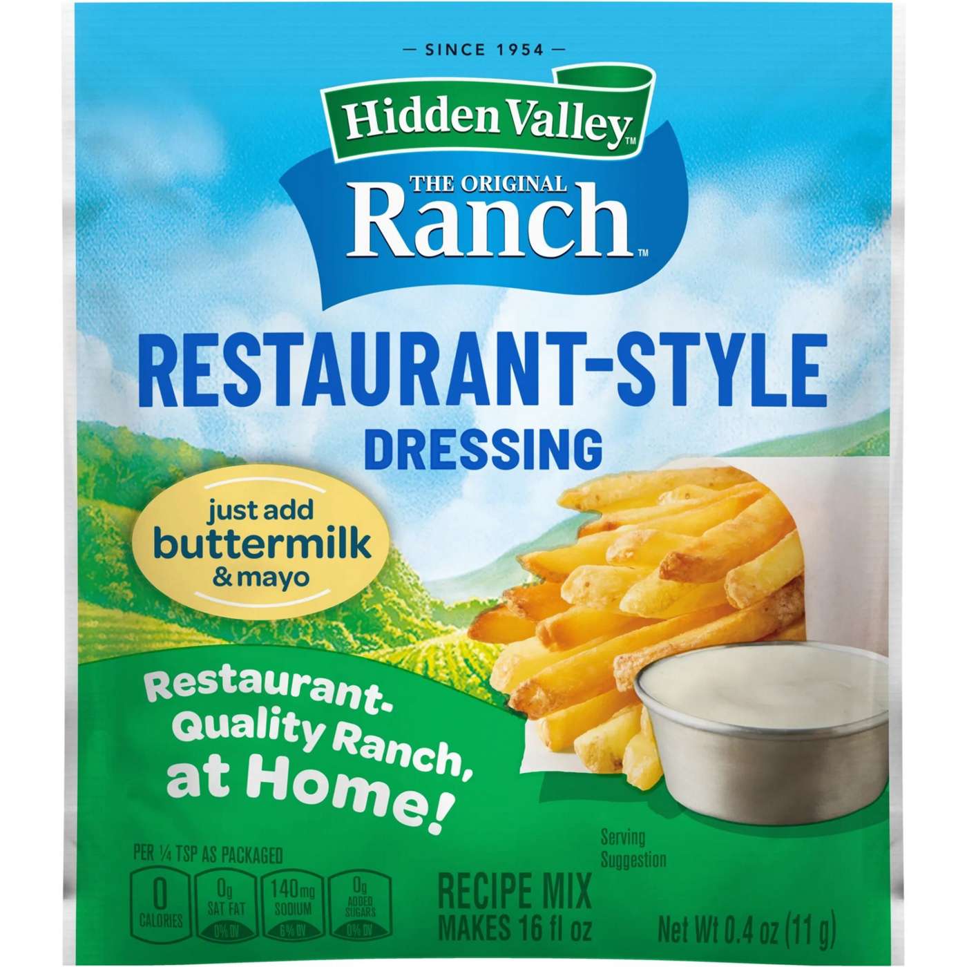 Hidden Valley Buttermilk Ranch Salad Dressing and Seasoning Mix Packet; image 4 of 4