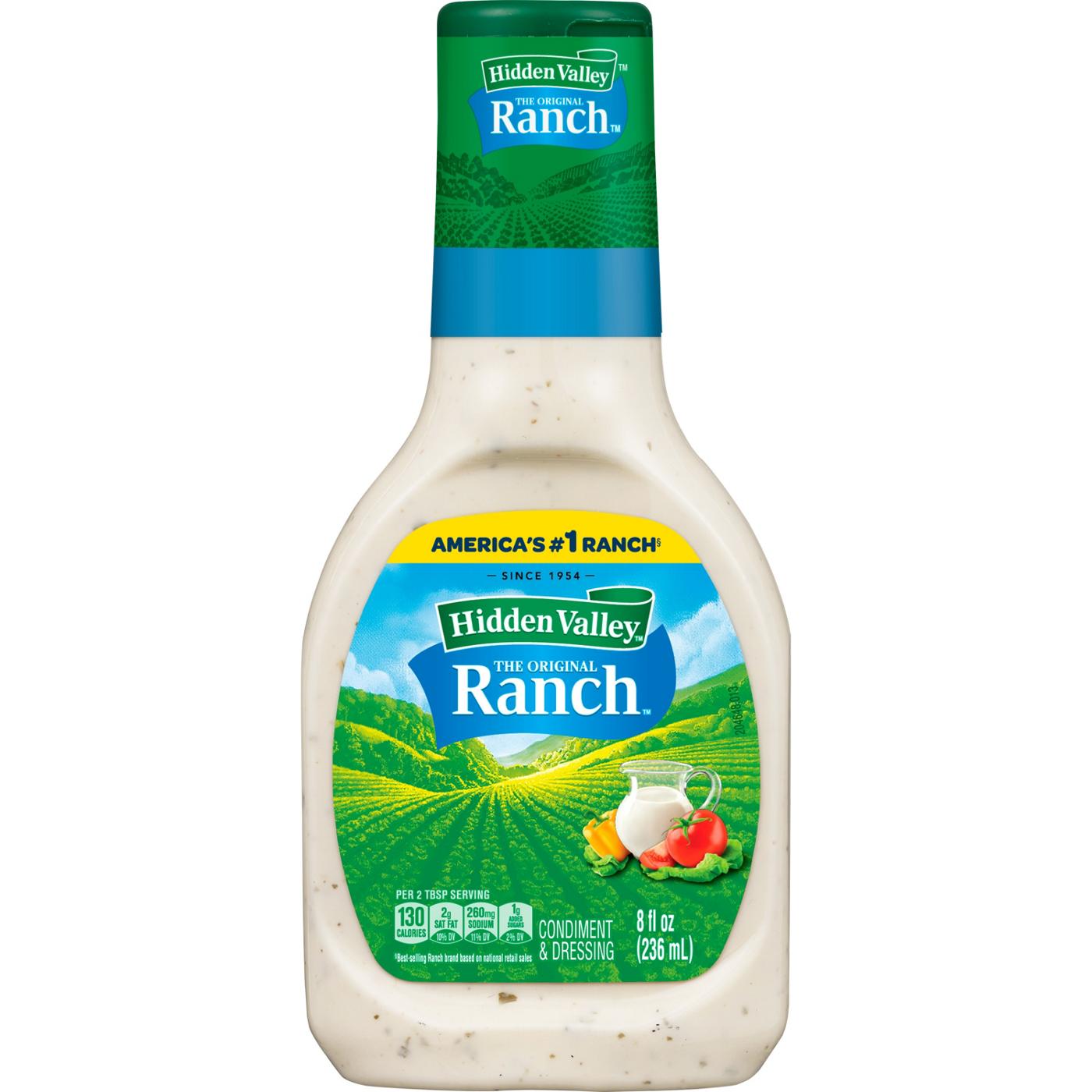 Hidden Valley Original Ranch Salad Dressing and Topping Bottle; image 5 of 8