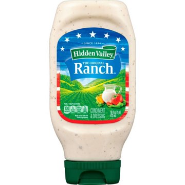 Hidden Valley Original Ranch Condiment and Dressing, Easy Squeeze Bottle, 16 oz
