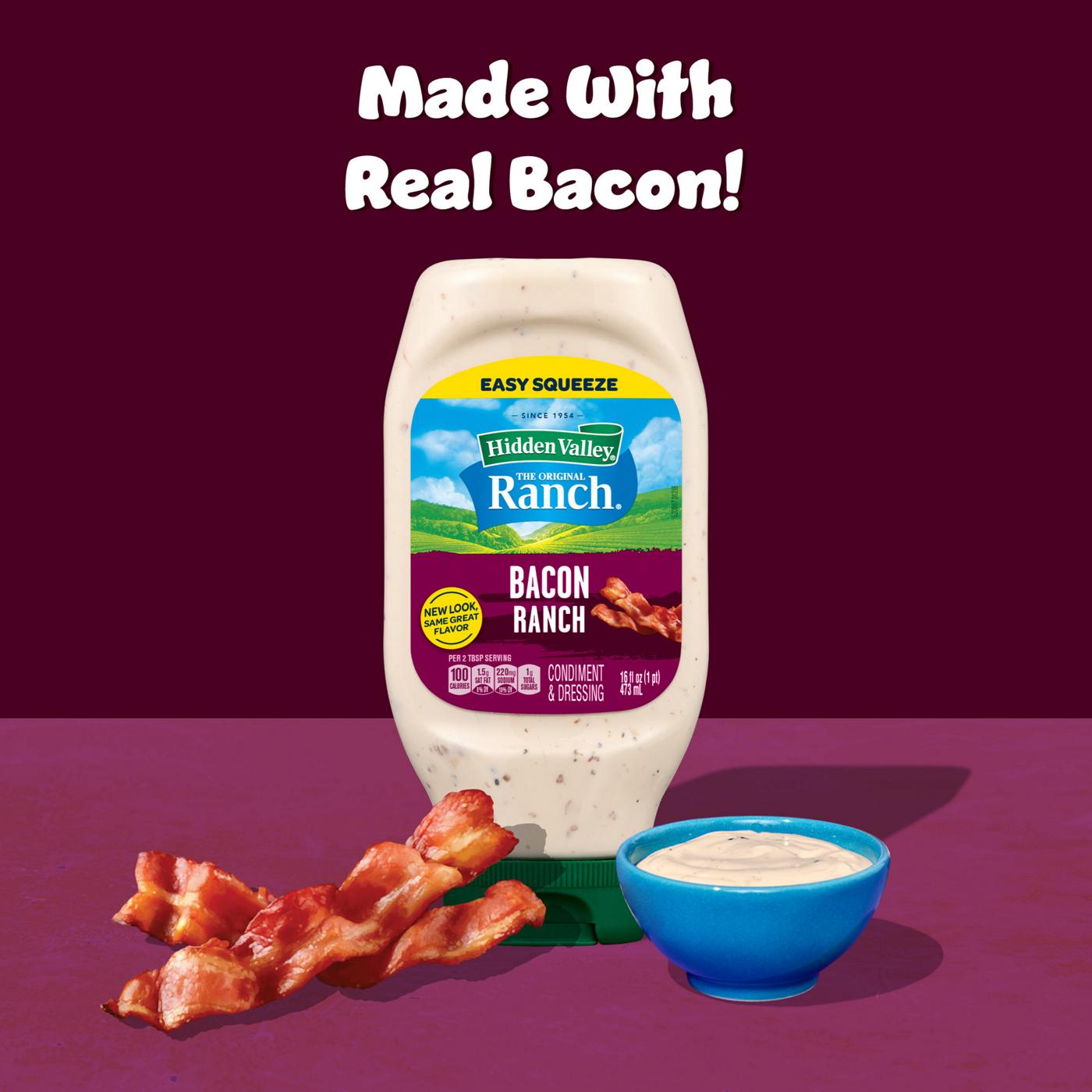 Hidden Valley Bacon Ranch Condiment and Dressing, Easy Squeeze Bottle; image 11 of 15