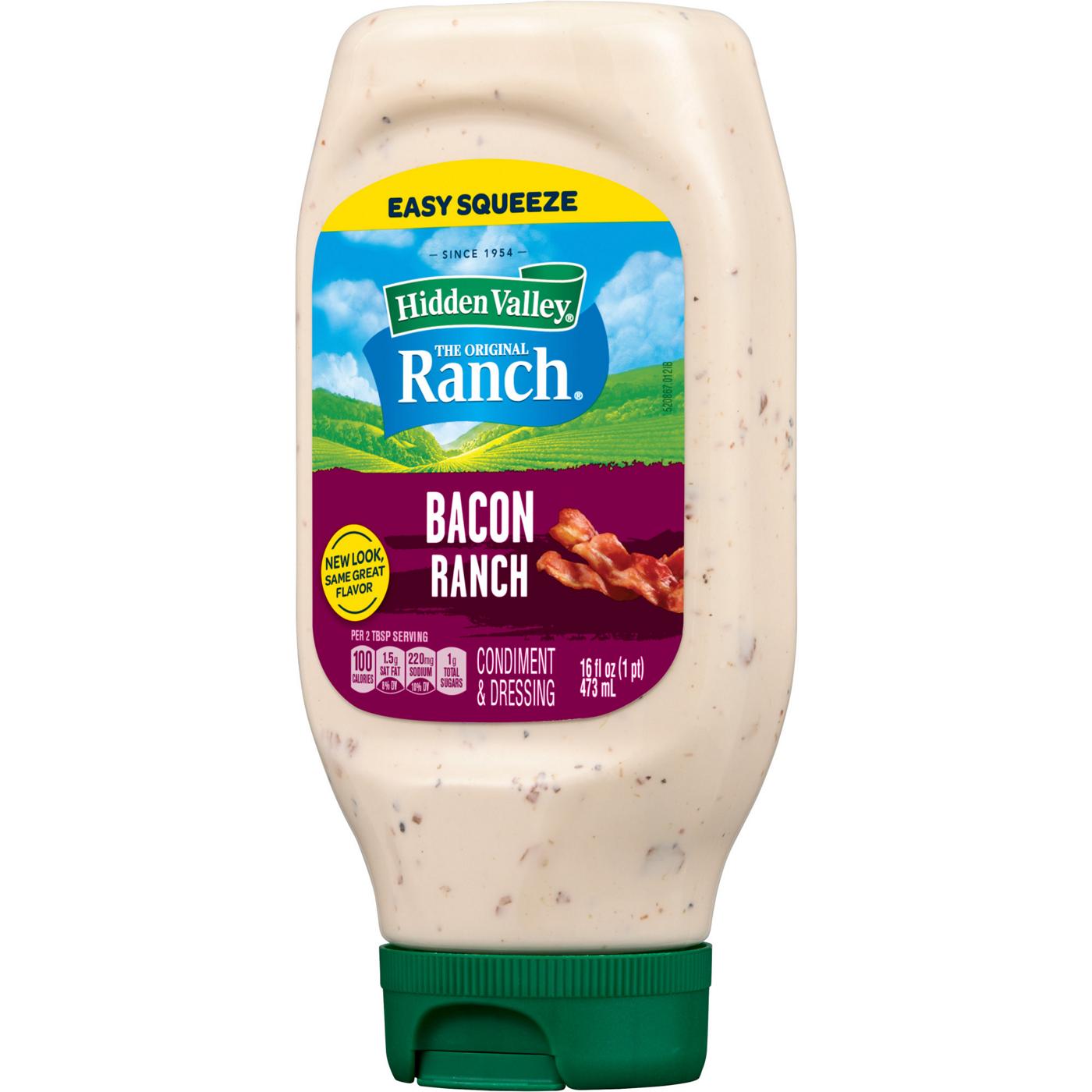 Hidden Valley Bacon Ranch Condiment and Dressing, Easy Squeeze Bottle; image 13 of 15
