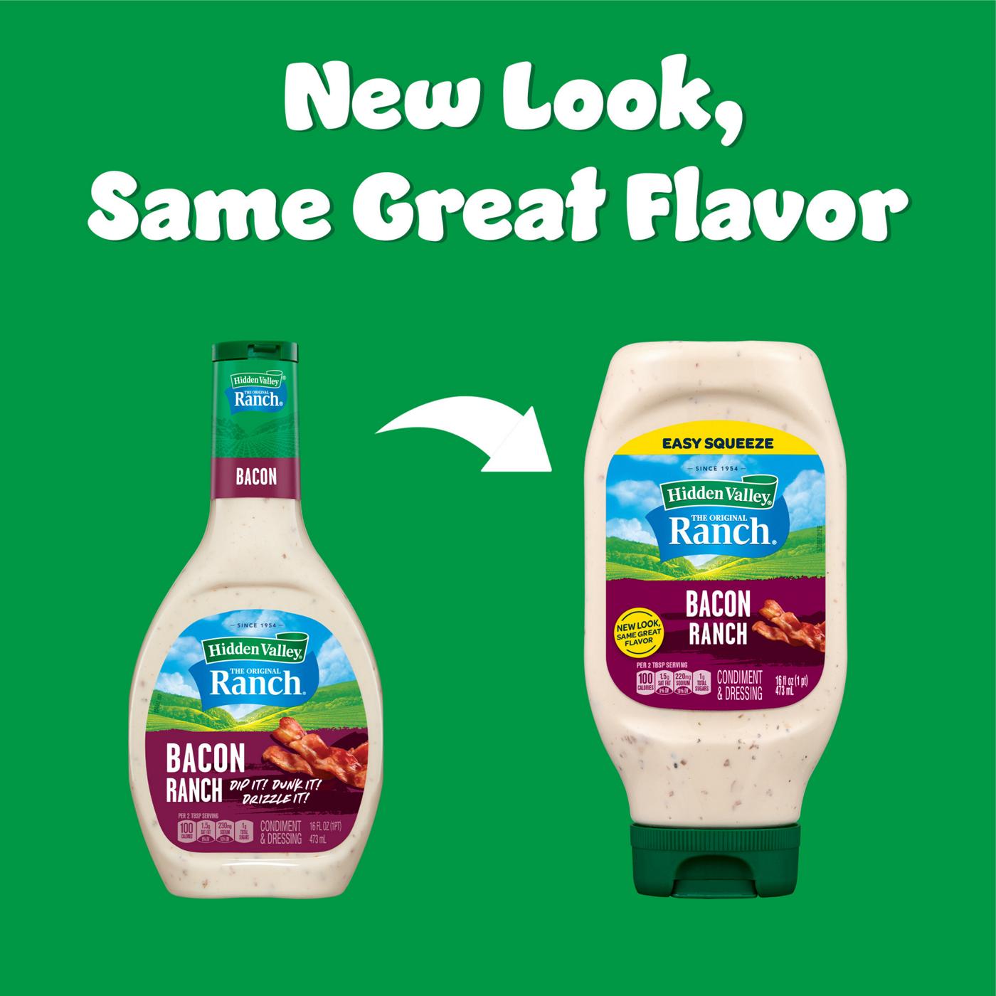 Hidden Valley Bacon Ranch Condiment and Dressing, Easy Squeeze Bottle; image 15 of 15