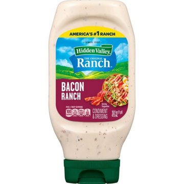 Hidden Valley Bacon Ranch Condiment and Dressing, Easy Squeeze Bottle