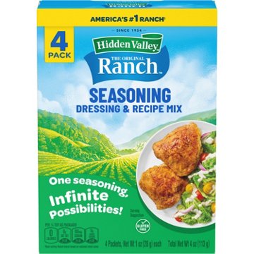 Hidden Valley Original Ranch Salad Dressing and Seasoning Mix Packet, 4 pk