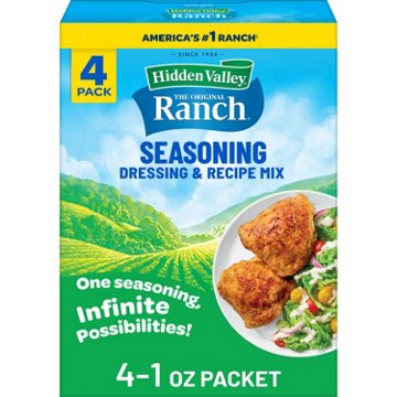 Hidden Valley Original Ranch Salad Dressing and Seasoning Mix Packet, 4 pk