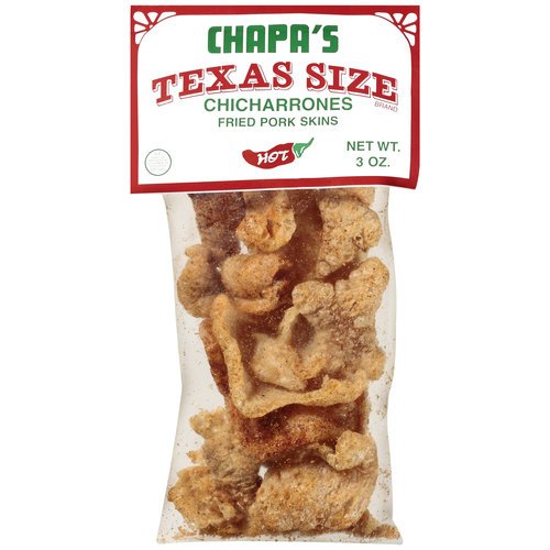 Chapa's Texas Size Hot Chicharrones Pork Skins Shop Chips at HEB